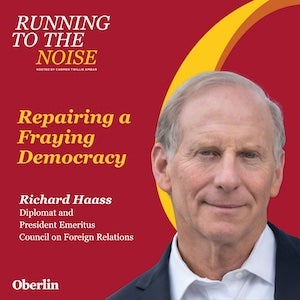 Cover art of Running to the Noise showing Richard Haass