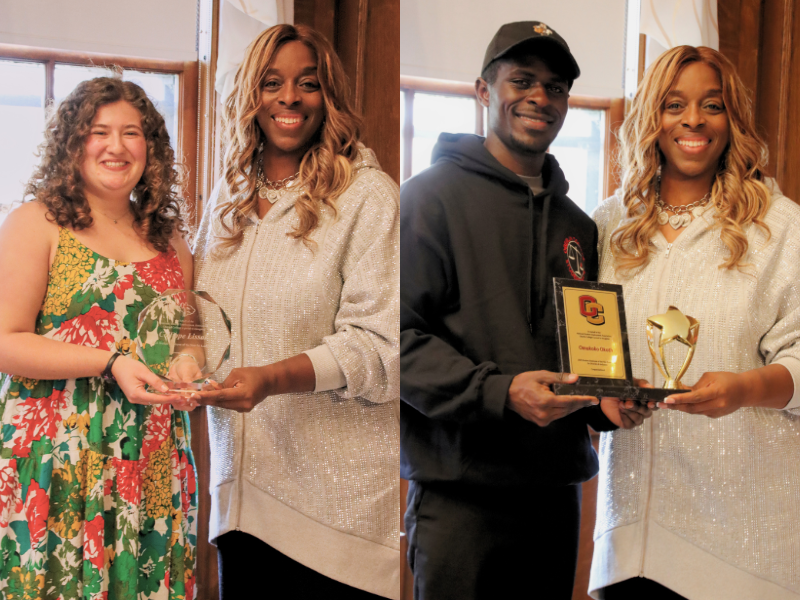 President Ambar with Calliope and Omukoko
