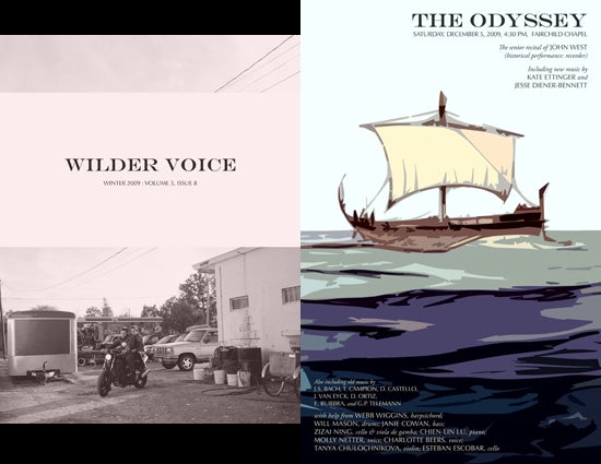 Cover of Wilder Voice magazine. The feature story is titled The Odyssey.