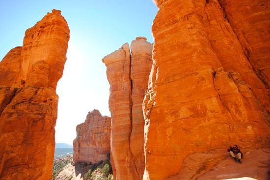 Orange rocks canyons 