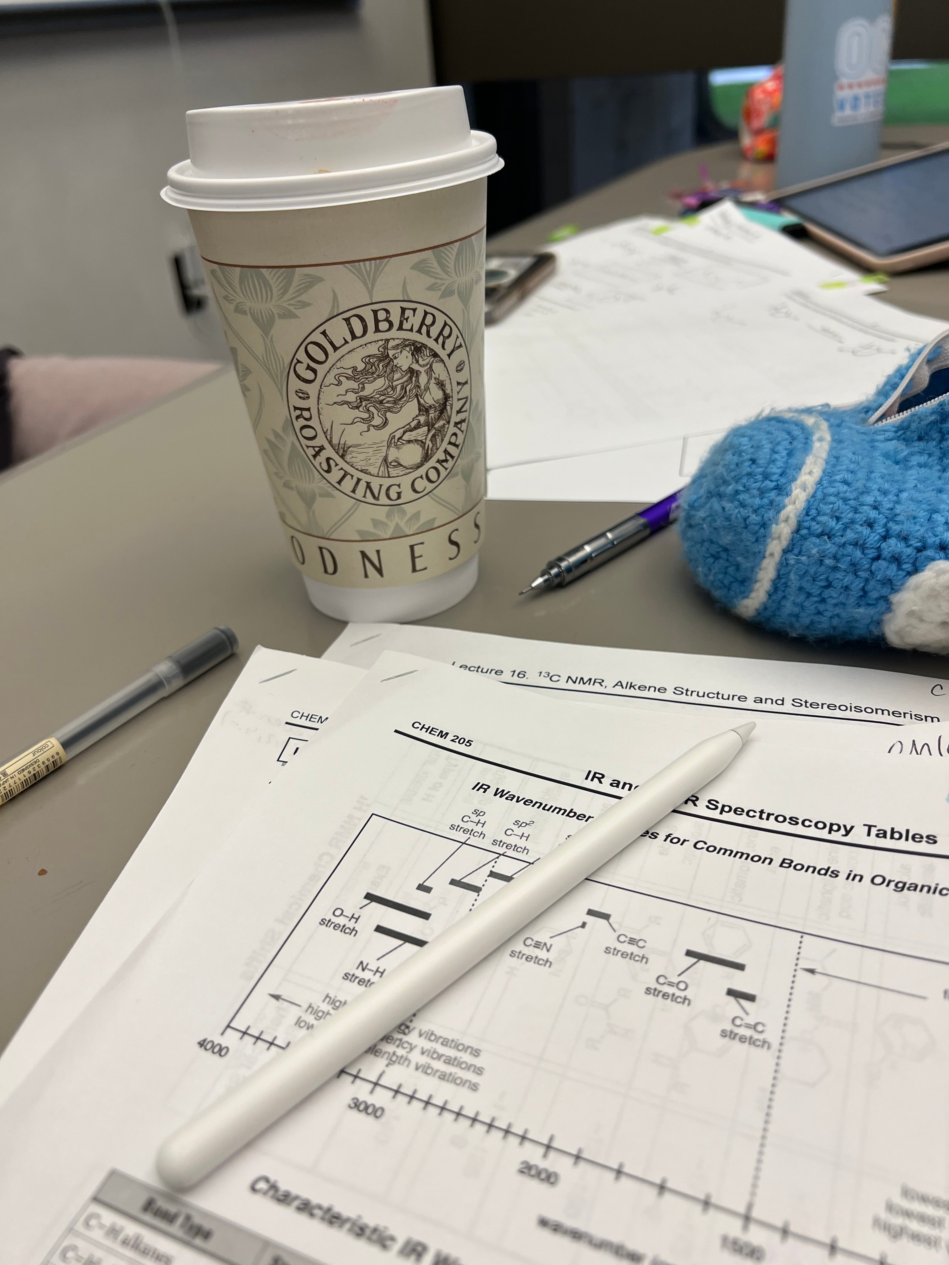 Warm drink with homework