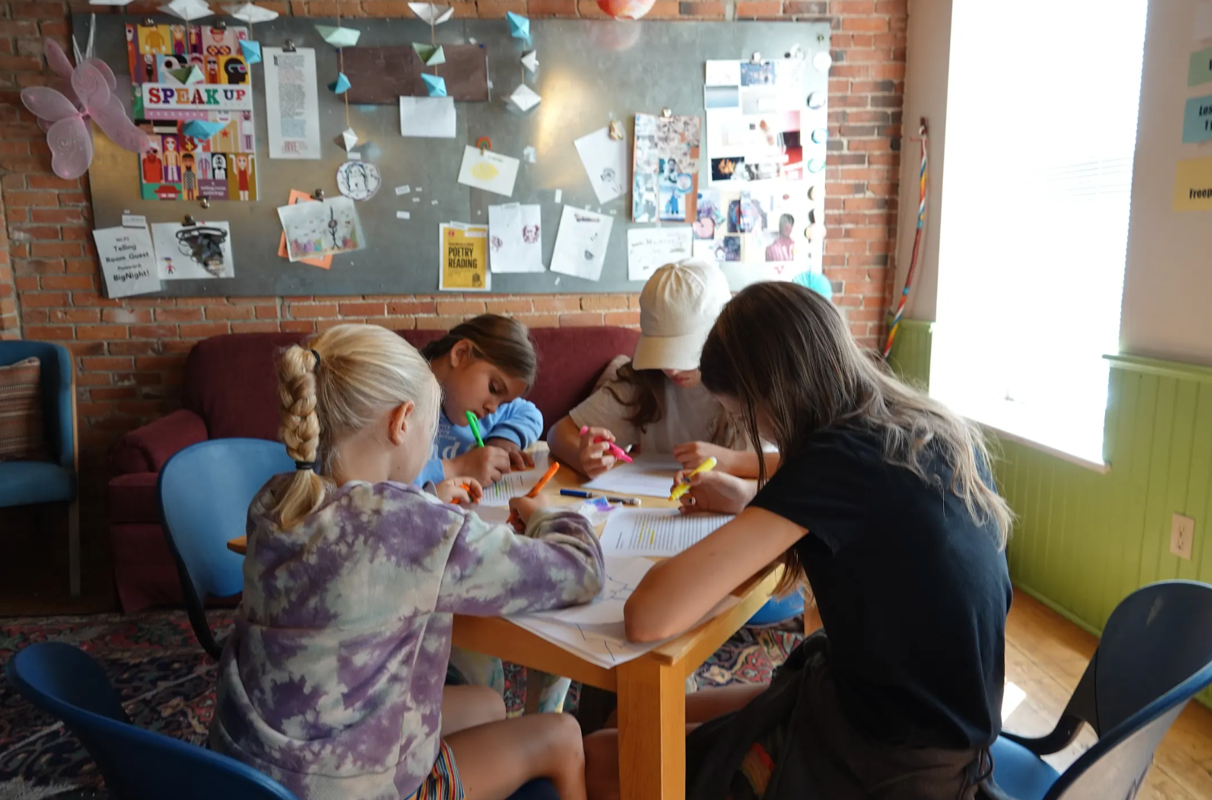 Children at a table.