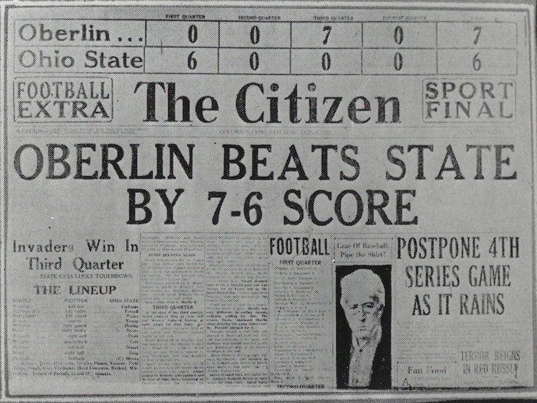 100 Years & Counting: Oberlin Beats Ohio State - Oberlin College Athletics