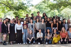 Large group photo of student summer researchers.