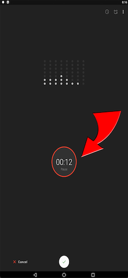 screenshot of face of Android phone.