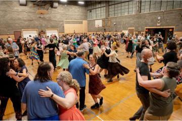 Omar at Oberlin Contra Dance