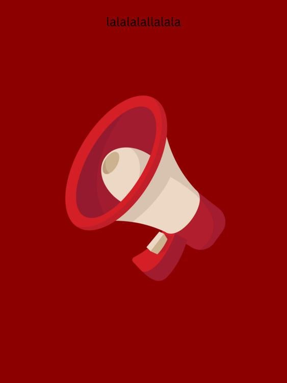 red megaphone