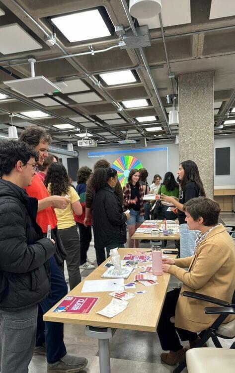 Students enjoying boba at last year's event