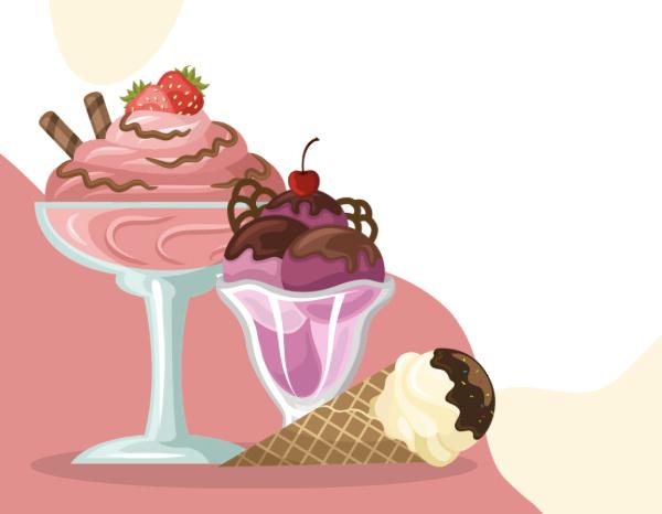 Drawing of ice cream