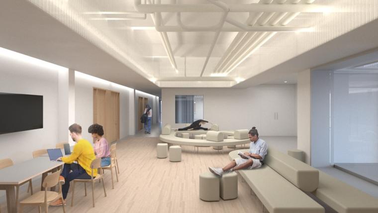 Rendering of new lounge